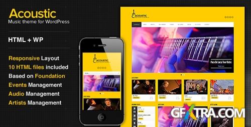 ThemeForest - Acoustic v1.2 - Premium Music WordPress Theme 