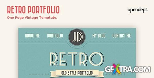 ThemeForest - Retro Portfolio - One Page Vintage Template 