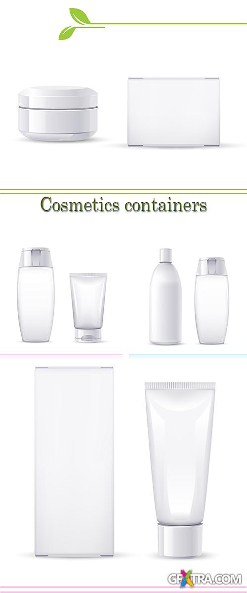 Stock Photo: Cosmetics containers