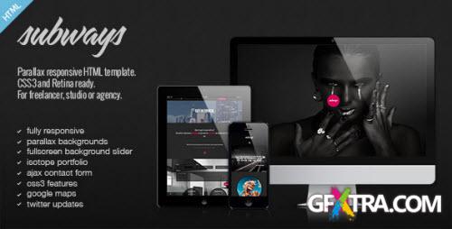 ThemeForest - Subways - Onepage Retina Parallax Template - RIP