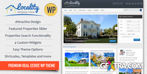 ThemeForest - Locality v.1.2 - Real Estate WordPress Theme