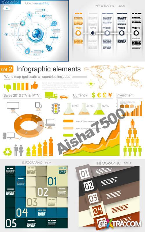 Infographics Elements for Vector Design Set #96