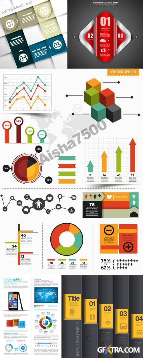 Infographics Elements for Vector Design Set #100