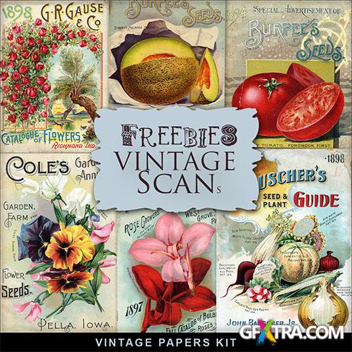 Scrap-kit - Vintage Seed Cards