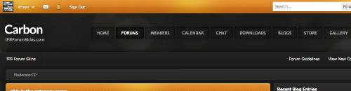IPBForumSkins - CarbonOrange Skin for IPBoard v3.4.2
