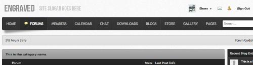 IPBForumSkins - Engraved v1.0.2 Skin for IPBoard v3.4.2