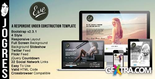 ThemeForest - Eve - Responsive Underconstruction Theme - RIP