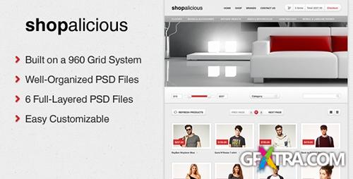 ThemeForest - Shopalicious - Shopping PSD Template