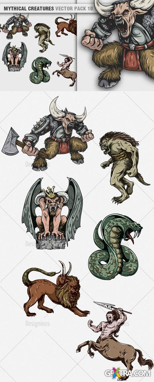 Vector Mythical Creatures Set 10