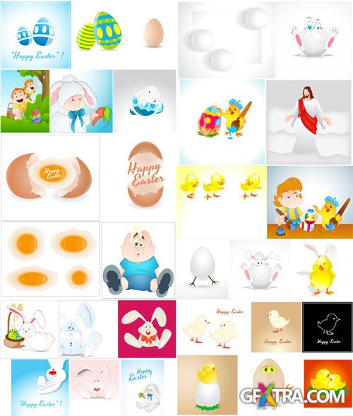 Vector Easter Design Elements Set 1