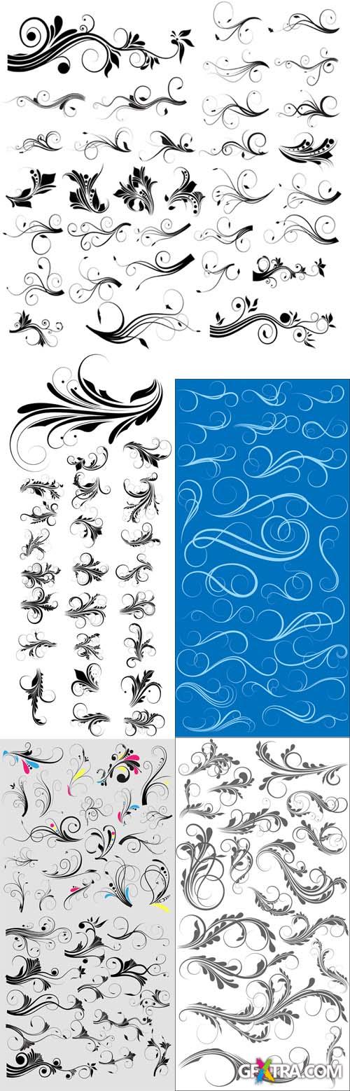 Swirls Vector Design Elements