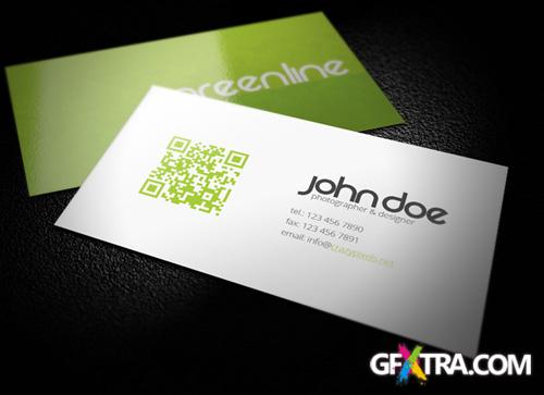 Green Business Card Template