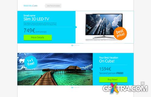 PSD Web Design - Header Image Slider