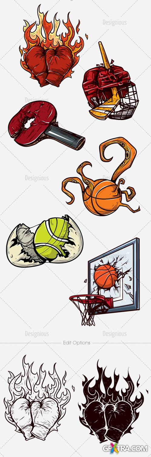 Vector Clipart Sport Concepts 4