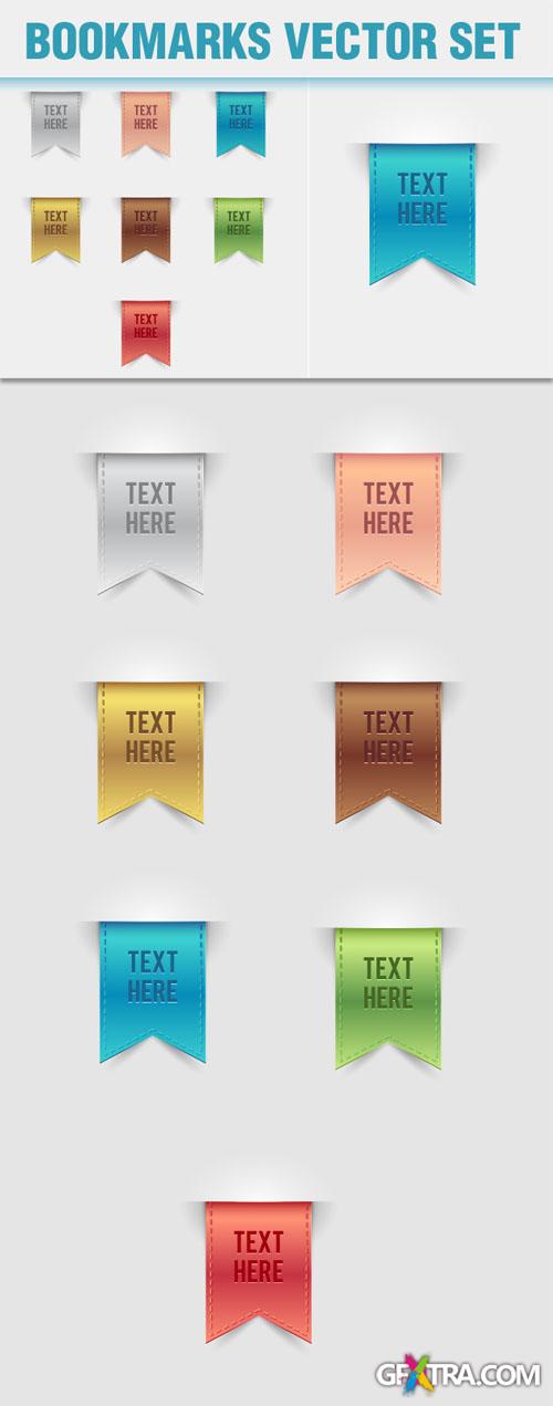 Designtnt - Bookmarks Vector Elements