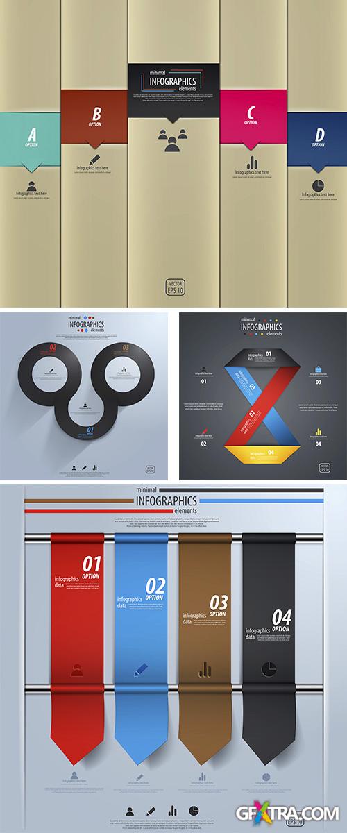 Stock: Minimal infographics design. Vector