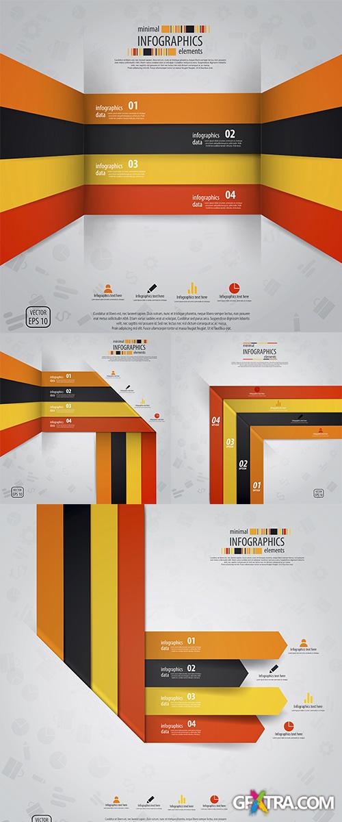 Stock: Minimal infographics design. Vector 2