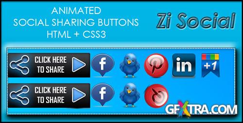 CodeCanyon - Zi Social Share - HTML + CS33 - Animations and Effects