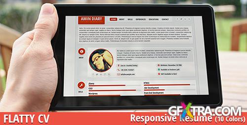 ThemeForest - FLATTY CV - Responsive Resume Template - RIP