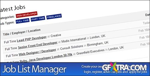 CodeCanyon - Job List Manager