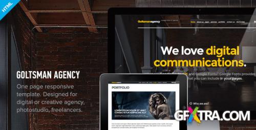 ThemeForest - Goltsman Agency - One Page Responsive Template - RIP