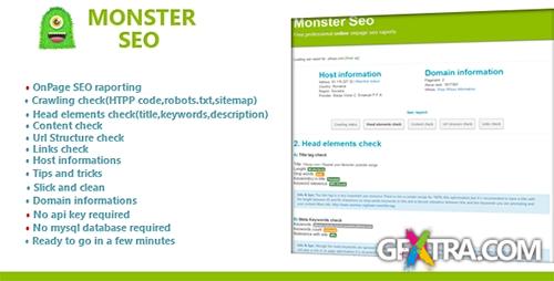 CodeCanyon - SeoMonster v1.2 - OnPage SEO Raporting Script