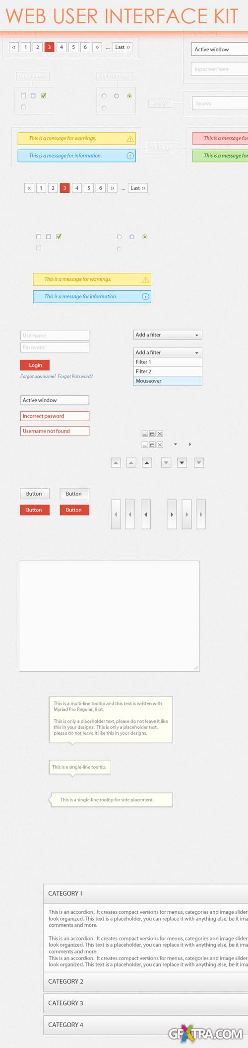 Designtnt - Clean Web User Interface Kit