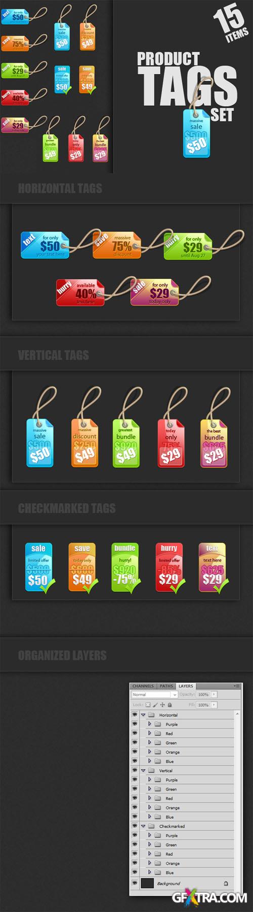 Designtnt - Product Tags for Photoshop