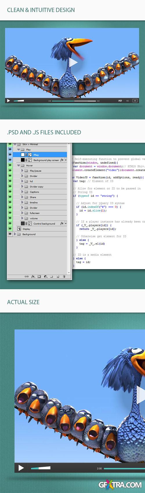 Designtnt - HTML Video Player Skin