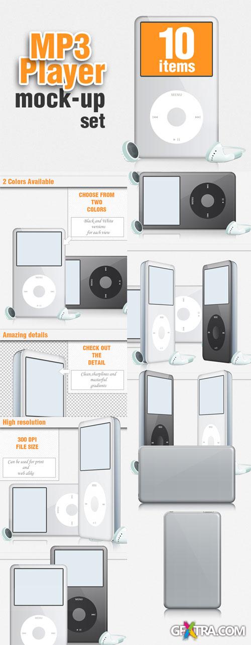 Designtnt - Mp3 Player Mock-ups for Photoshop