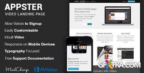 ThemeForest - Appster App & Software Landing Page - RIP