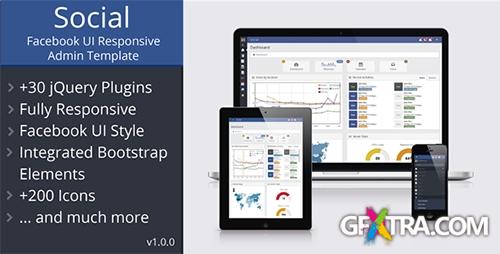 ThemeForest - Social - Metro UI Responsive Admin Template - RIP