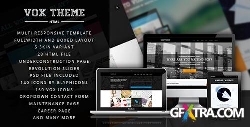 ThemeForest - Vox Theme - Clean and Modern Corporate Template - RIP