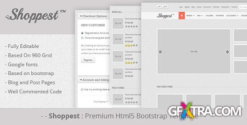 ThemeForest - Shoppest: Html5 responsive bootstrap eCommerce - RIP