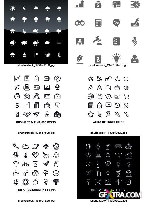 Amazing SS - Black & White Icons 2, 25xEPS