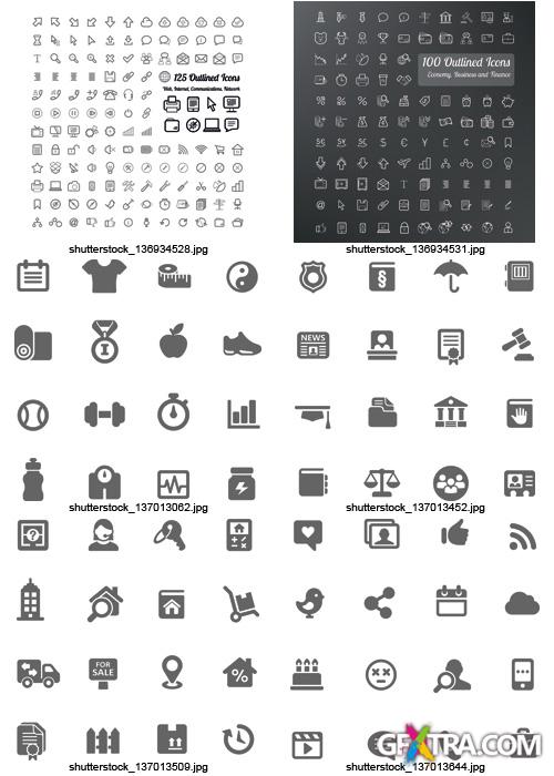 Amazing SS - Black & White Icons 2, 25xEPS