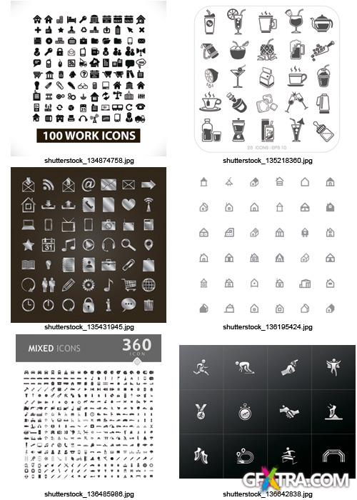 Amazing SS - Black & White Icons 2, 25xEPS