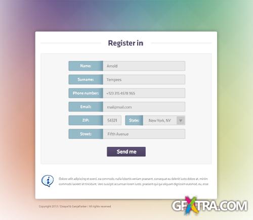 PSD Web Design - Landing Page Form