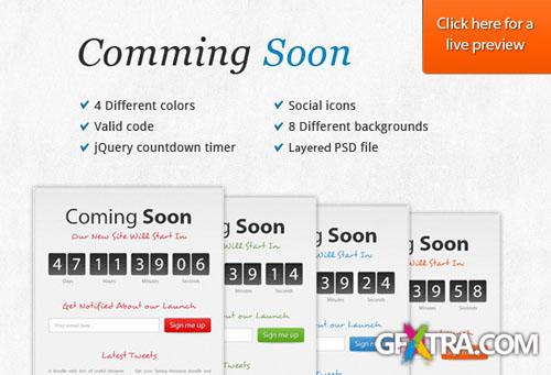 Designtnt - Coming Soon Page HTML Template