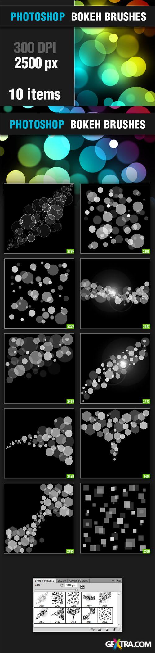 Designtnt - Bokeh Light Effect PS Brushes