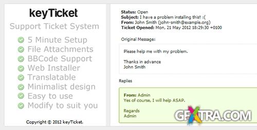 CodeCanyon - keyTicket, Simple Support Ticket System v1.2