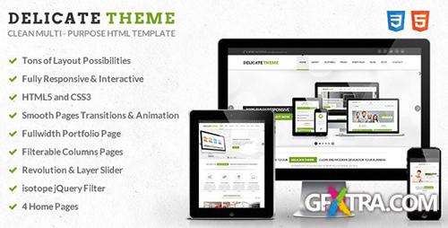 ThemeForest - Delicate - Responsive Multipurpose HTML5 Template - RIP