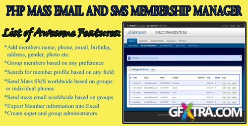 CodeCanyon - PHP Mass Email and SMS Membership Manager - PHP Script