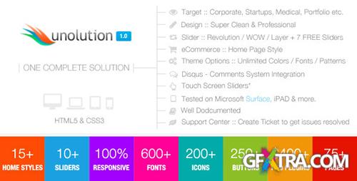 ThemeForest - UNOLUTION One Complete Solution - Responsive HTML5 - RIP