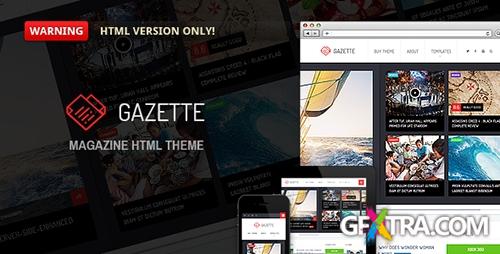 ThemeForest - Gazette - Magazine HTML Theme - RIP