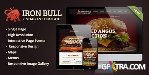 ThemeForest - Iron Bull Responsive Restaurant Template - RIP