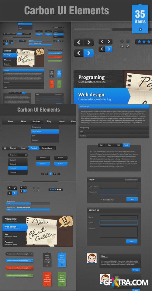 Designtnt - Carbon UI Elements