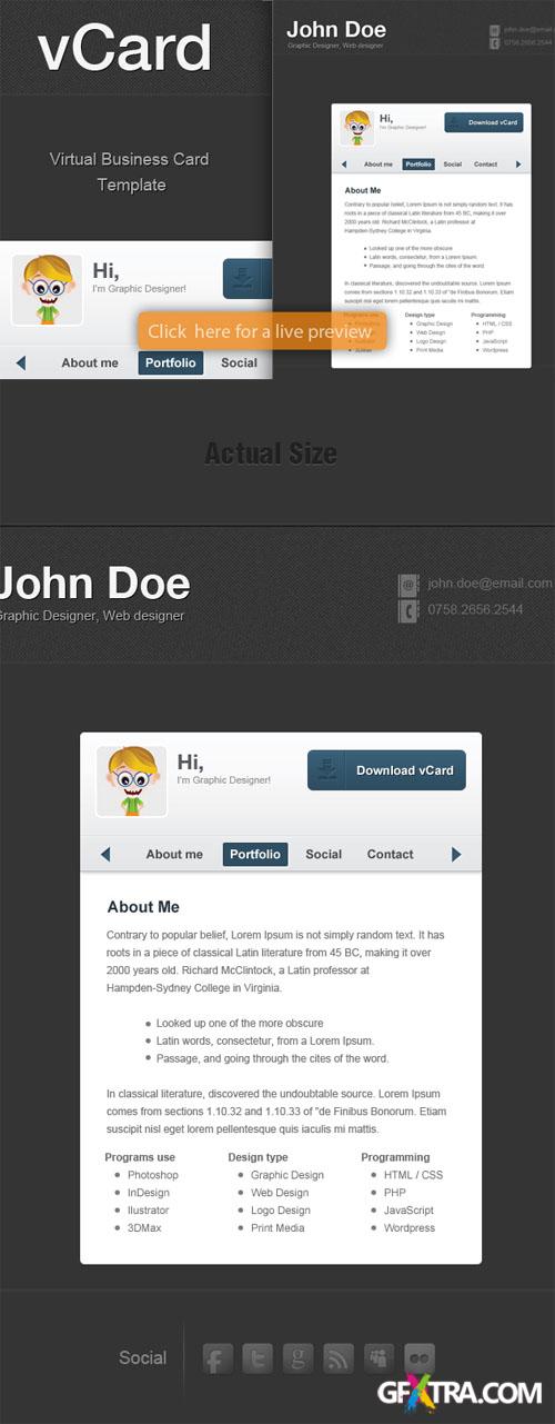 Designtnt - VCard HTML Template