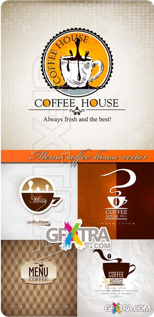 Menu coffee house vector