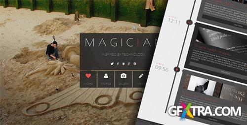 ThemeForest - Magician - Responsive Parallax Template - RIP